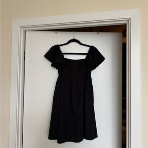Source Unknown Black A-Line Mini Dress